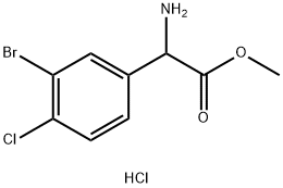 METHYL 2-AMINO-2-(3-BROMO-4-CHLOROPHENYL)ACETATE HYDROCHLORIDE|METHYL 2-AMINO-2-(3-BROMO-4-CHLOROPHENYL)ACETATE HYDROCHLORIDE