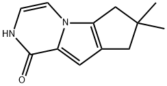 2H-Cyclopenta[4,5]pyrrolo[1,2-a]pyrazin-1(6H)-one, 7,8-dihydro-7,7-dimethyl- Struktur