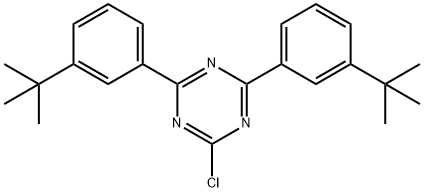 2,4-Bis[3-(tert-butyl)phenyl]-6-chloro-1,3,5-triazine Structure