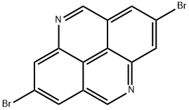 Pyrido[2,3,4,5-lmn]phenanthridine, 2,7-dibromo- 化学構造式