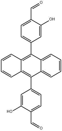 Benzaldehyde, 4,4'-(9,10-anthracenediyl)bis[2-hydroxy-,2412193-73-6,结构式
