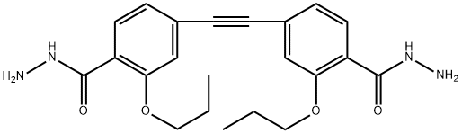 4,4'-(ethyne-1,2-diyl)bis(2-propoxybenzohydrazide) Struktur