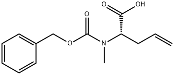 (S)-2-(((Benzyloxy)carbonyl)(methyl)amino)pent-4-enoic acid 结构式