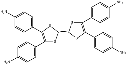 4,4',4'',4'''-([2,2'-bi(1,3-dithiolylidene)]-4,4',5,5'-tetrayl)tetraaniline 化学構造式