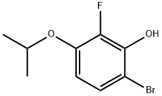 6-Bromo-2-fluoro-3-isopropoxyphenol Struktur