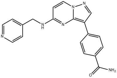 2414373-42-3 4-[5-(4-Pyridylmethylamino)pyrazolo[1,5-a]pyrimidin-3-yl]benzamide