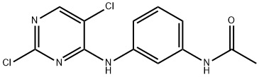 N-(3-((2,5-二氯嘧啶-4-基)氨基)苯基)乙酰胺 结构式