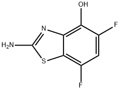 4-Benzothiazolol, 2-amino-5,7-difluoro- Structure