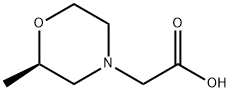 4-Morpholineacetic acid, 2-methyl-, (2R)-,2415386-49-9,结构式
