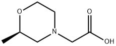 4-Morpholineacetic acid, 2-methyl-, (2R)- Structure