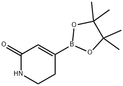 2(1H)-Pyridinone, 5,6-dihydro-4-(4,4,5,5-tetramethyl-1,3,2-dioxaborolan-2-yl)- Structure