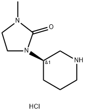 (R)-1-甲基-3-(哌啶-3- 基)咪唑啉-2-酮盐酸盐,2416131-94-5,结构式
