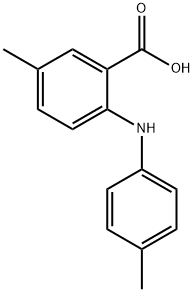 Benzoic acid, 5-methyl-2-[(4-methylphenyl)amino]- Structure