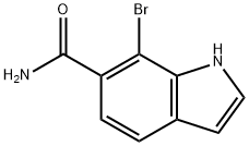 1H-Indole-6-carboxamide, 7-bromo- Struktur