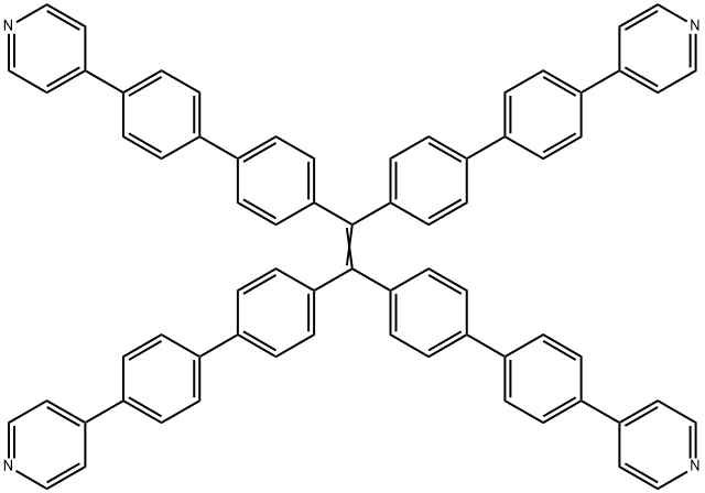 1,1,2,2-四(4'-(吡啶-4-基)-[1,1'-联苯]-4-基)乙烯,2424054-03-3,结构式