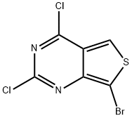 Thieno[3,4-d]pyrimidine, 7-bromo-2,4-dichloro-,2428740-14-9,结构式