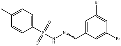 N'-(3,5-dibromobenzylidene)-4-methylbenzenesulfonohydrazide Structure