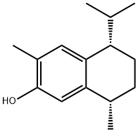 2-Naphthalenol, 5,6,7,8-tetrahydro-3,8-dimethyl-5-(1-methylethyl)-, (5S,8S)- Struktur