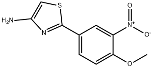2-(4-Methoxy-3-nitro-phenyl)-thiazol-4-ylamine Structure