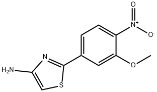 4-Thiazolamine, 2-(3-methoxy-4-nitrophenyl)- Struktur