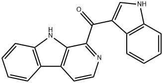 (1H-吲哚-3-基)(9H-吡啶并[3,4-B]吲哚-1-基)甲酮,244295-64-5,结构式