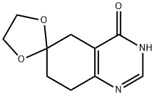 Spiro[1,3-dioxolane-2,6'(4'H)-quinazolin]-4'-one, 3',5',7',8'-tetrahydro- Struktur