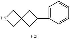 2-Azaspiro[3.3]heptane, 6-phenyl-, hydrochloride (1:1) Structure