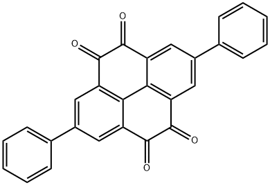 4,5,9,10-Pyrenetetrone, 2,7-diphenyl- Structure