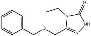 3H-1,2,4-Triazol-3-one, 4-ethyl-2,4-dihydro-5-[(phenylmethoxy)methyl]-|3-((苄氧基)甲基)-4-乙基-1H-1,2,4-三唑-5(4H)-酮