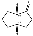 cis-Hexahydro-cyclopenta[c]furan-4-one Struktur