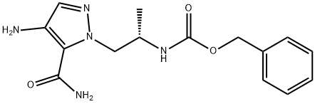 2460687-74-3 Carbamic acid, N-[(1S)-2-[4-amino-5-(aminocarbonyl)-1H-pyrazol-1-yl]-1-methylethyl]-, phenylmethyl ester