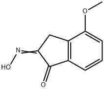 1H-Indene-1,2(3H)-dione, 4-methoxy-, 2-oxime Struktur