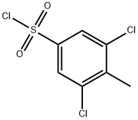 3,5-dichloro-4-methylbenzene-1-sulfonyl chloride Struktur