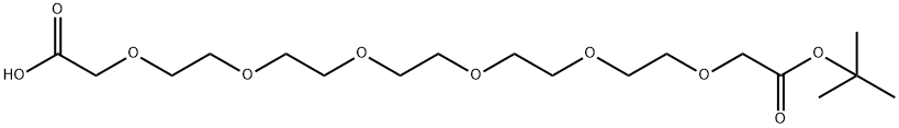 20-叔丁氧基-20-氧代-3,6,9,12,15,18-六氧杂二十烷酸,2467965-38-2,结构式