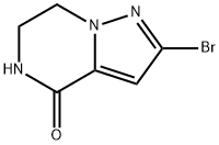 Pyrazolo[1,5-a]pyrazin-4(5H)-one, 2-bromo-6,7-dihydro- 化学構造式