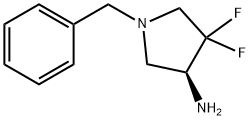 (S)-1-苄基-4,4-二氟吡咯烷-3-胺 结构式