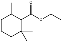 Cyclohexanecarboxylic acid, 2,2,6-trimethyl-, ethyl ester 结构式