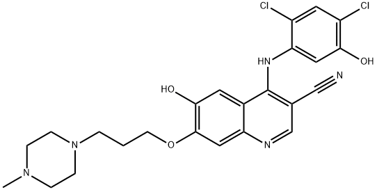 3-Quinolinecarbonitrile, 4-[(2,4-dichloro-5-hydroxyphenyl)amino]-6-hydroxy-7-[3-(4-methyl-1-piperazinyl)propoxy]-