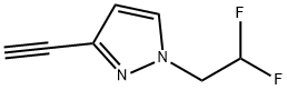 1-(2,2-二氟乙基)-3-乙炔基1H吡唑, 2470439-10-0, 结构式