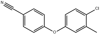 JR-8222, 4-(4-Chloro-3-methylphenoxy)benzonitrile, 97% Struktur