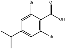 2,6-Dibromo-4-isopropylbenzoic acid Struktur