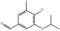 4-Fluoro-3-isopropoxy-5-methylbenzaldehyde Structure