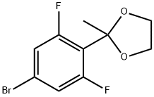 2-(4-溴-2,6-二氟苯基)-2-甲基-1,3-二氧戊环,2484889-09-8,结构式