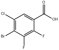 4-溴-5-氯-2,3-二氟苯甲酸, 2487481-74-1, 结构式