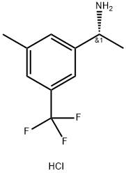 Benzenemethanamine, α,3-dimethyl-5-(trifluoromethyl)-, hydrochloride (1:1), (αR)- Structure