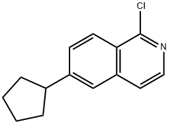 Isoquinoline, 1-chloro-6-cyclopentyl-|1-氯-6-环戊基异喹啉