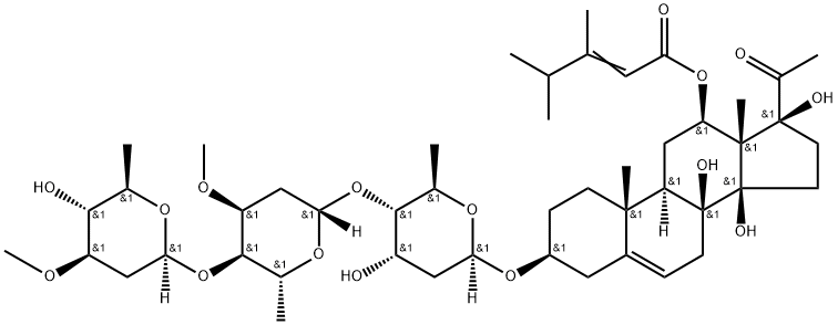Otophylloside F, 250217-73-3, 结构式