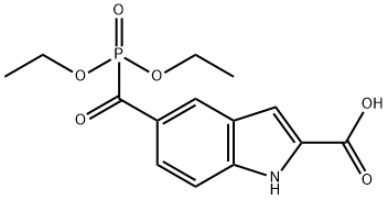 1H-Indole-2-carboxylic acid, 5-[(diethoxyphosphinyl)carbonyl]-, 2502205-58-3, 结构式