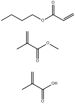 アクリル酸ブチル·メタクリル酸·メタクリル酸メチル共重 化学構造式