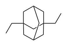 1,3-diethyl Adamantane 化学構造式